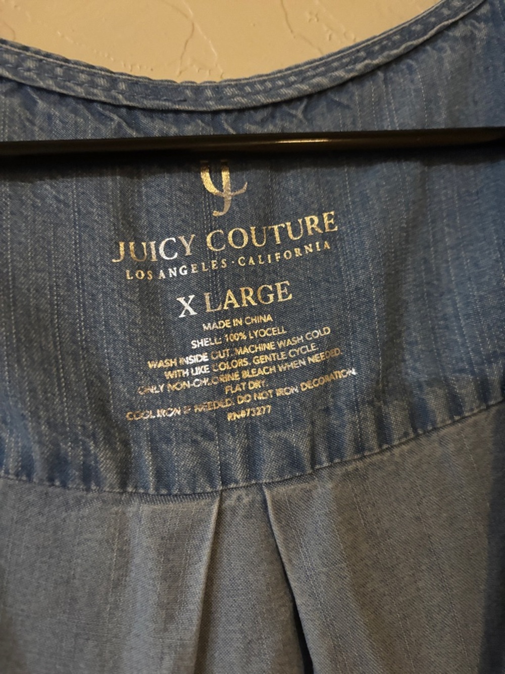 Juicy Couture Light Blue Denim-Style Tank Jumpsuit - Picture 2 of 9